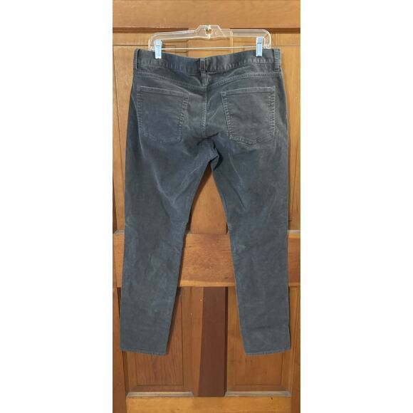 J. Crew Men’s Corduroy Style 484 Pants 34x32 Straight Leg Gray Cotton Grunge - Picture 2 of 8